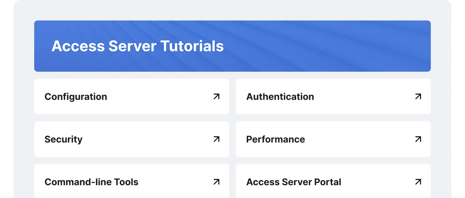 Access Server Tutorials